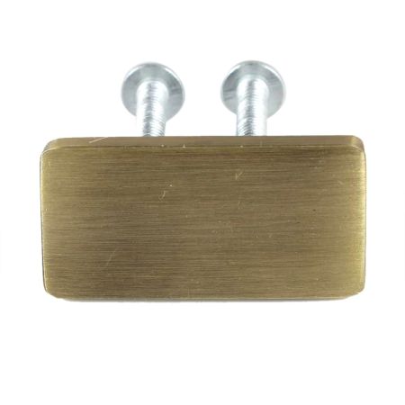 Antique Rectangle Stainless Steel Small Cabinet Knobs